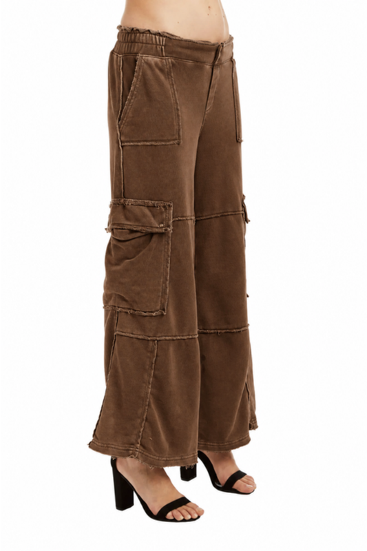 Mid Rise Cargo Lounge Pant
