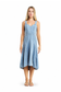 Hourglass Paneled High Low Hem Dress