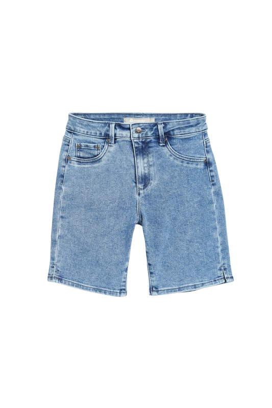 Bermuda With Side Hem Slit