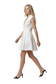 Smocked Waist Zip Font Mini Dress