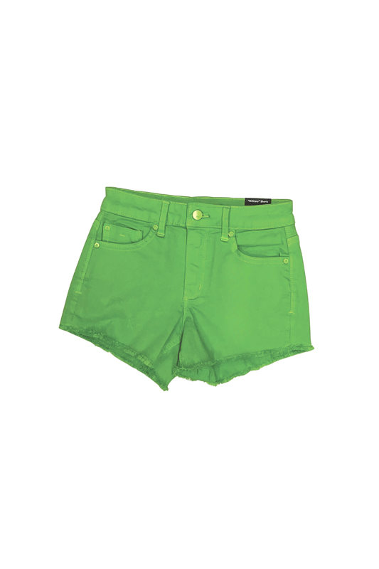 Brittany - Frey Hem Neon Shorts