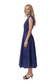 Smocked Waist Zip Front Maxi Dress