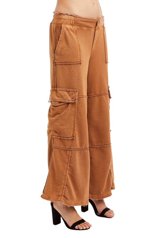 Mid Rise Cargo Lounge Pant