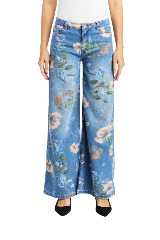 Floral Printed Wide Leg