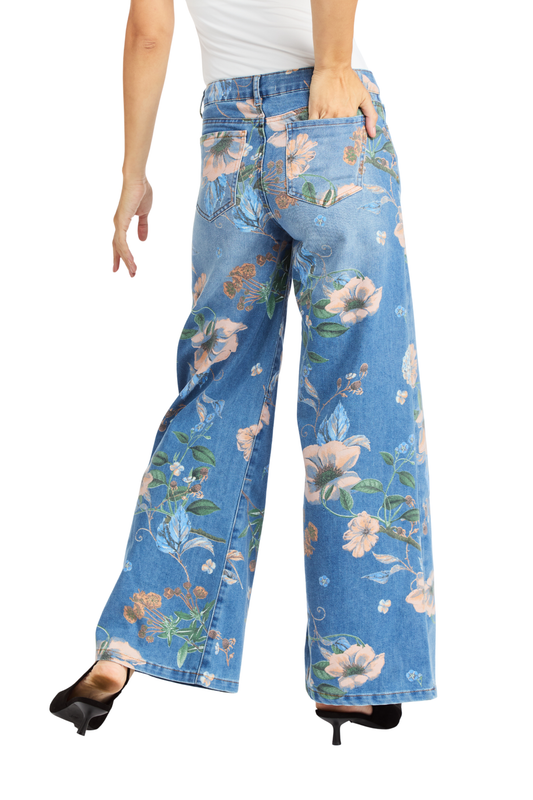 Floral Printed Wide Leg