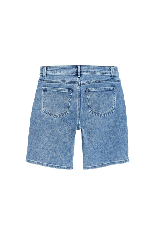 Bermuda With Side Hem Slit