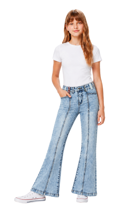 Multi Loop Front Seam Flare Leg