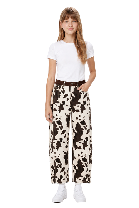 Printed Barrel Pants