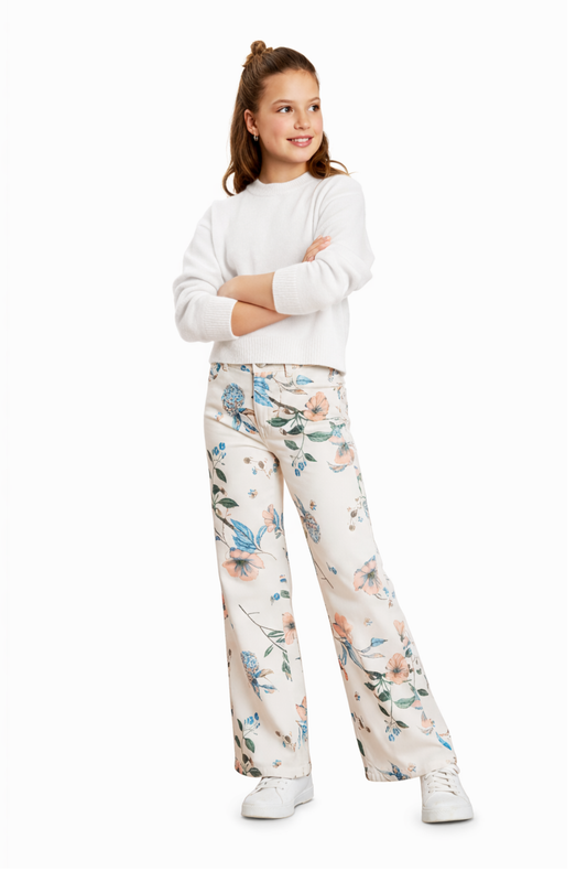 Floral Printed Wide Leg