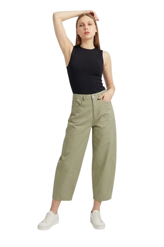 High Rise Barrel Crop