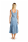 Hourglass Paneled High Low Hem Dress