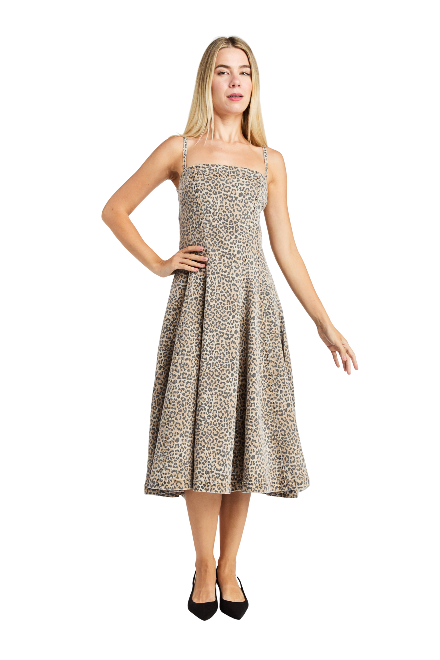Tube Paneled Flounce Dress