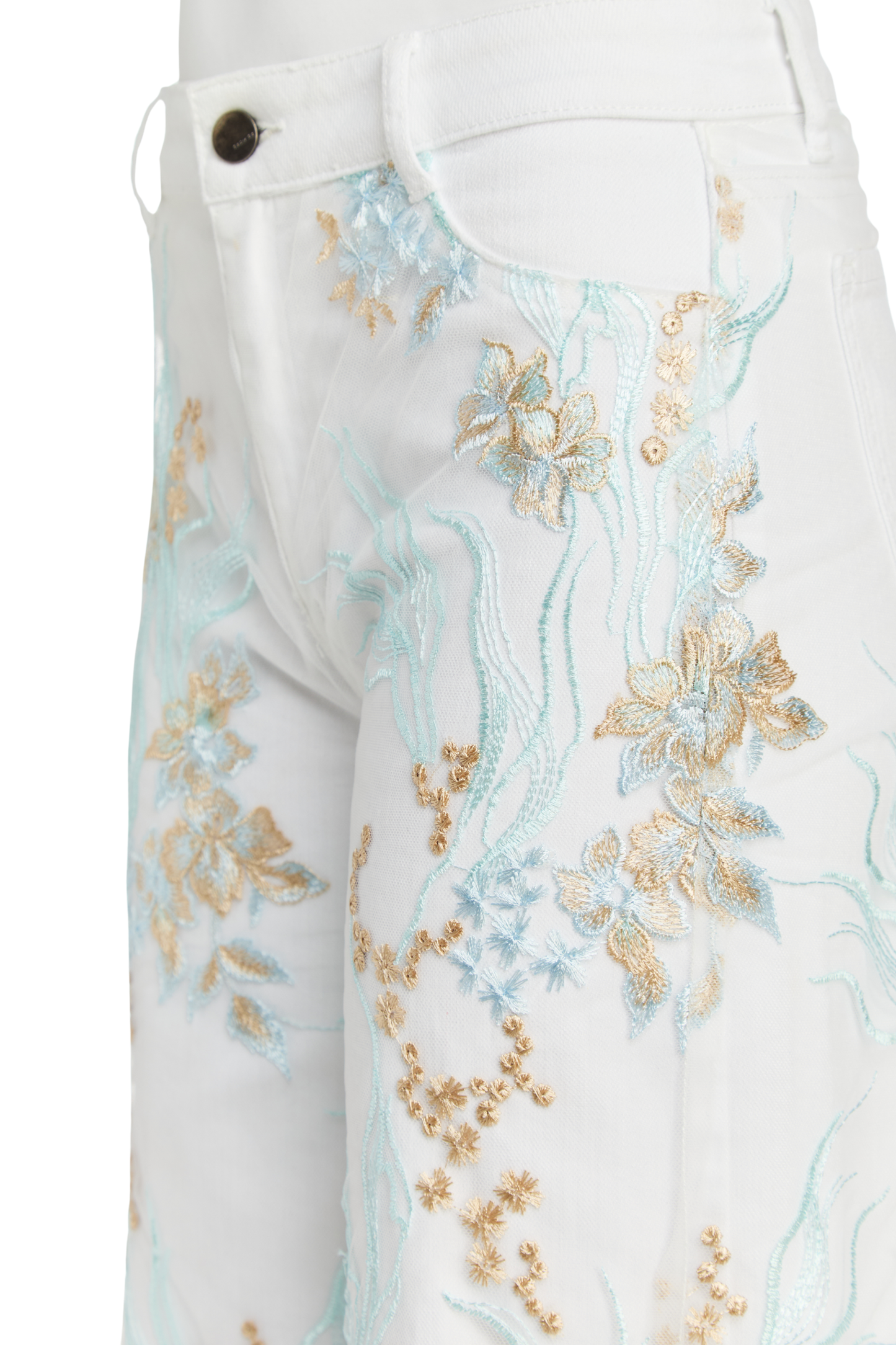 Lace Overlay Wide Leg