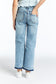 High Rise Wide Leg Straight Crop With Release Hem