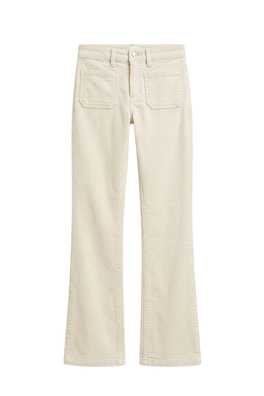 High Rise Corduroy Flare