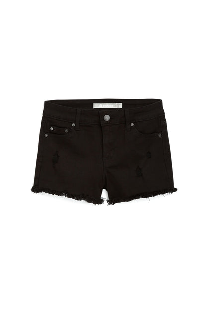 Five Pocket Fray Hem Shorts