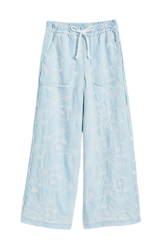 Embossed Floral Lounge Pant