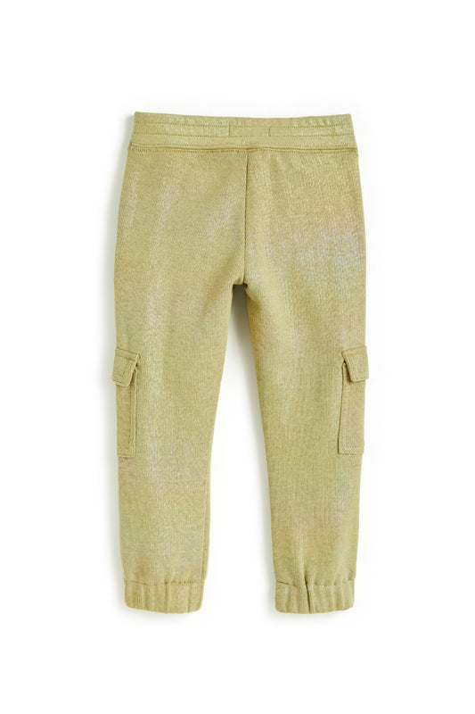 Iridescent Cargo Knit Jogger Pants