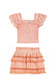 Smocking Top Ruffle Skirt Set