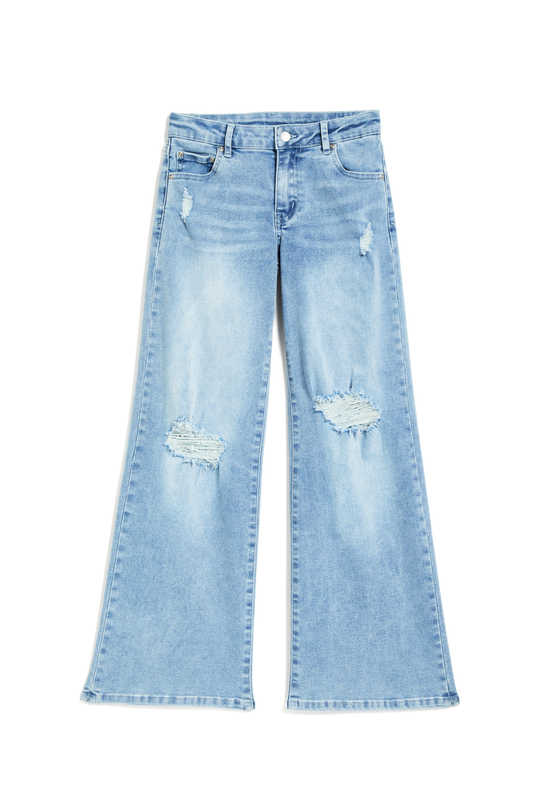 Heart Patch Pocket Wide Leg