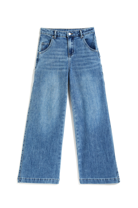 Multi Pocket Clean Carpenter Wide Leg