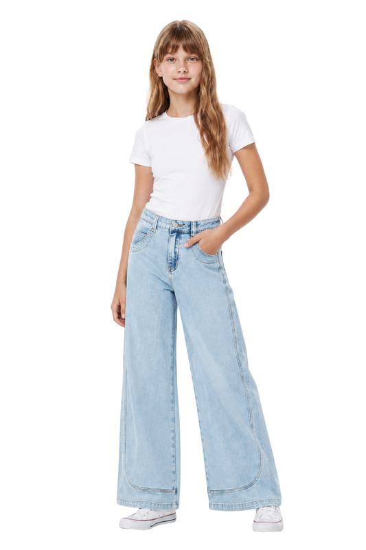 Curve Seam Wide Leg