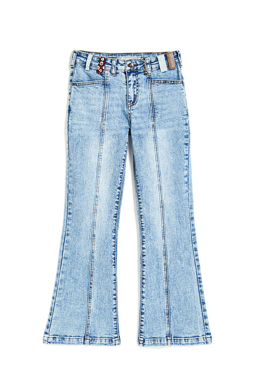 Multi Loop Front Seam Flare Leg
