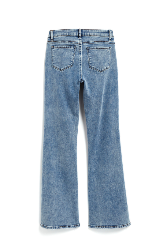 Mid Rise Flare Jeans