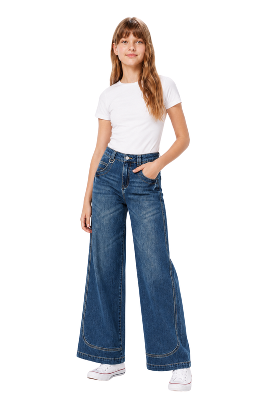 Curve Seam Wide Leg