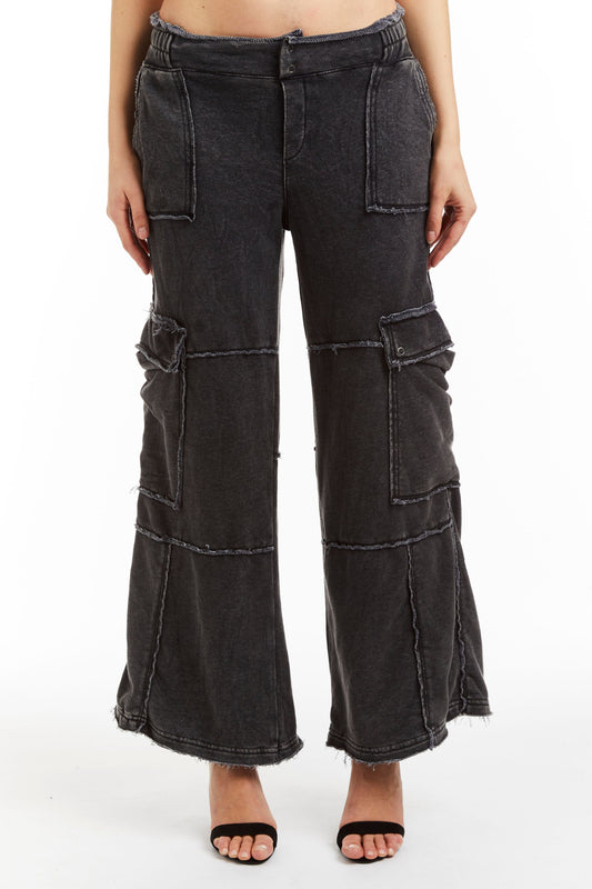 Mid Rise Cargo Lounge Pant