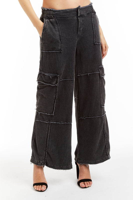Mid Rise Cargo Lounge Pant