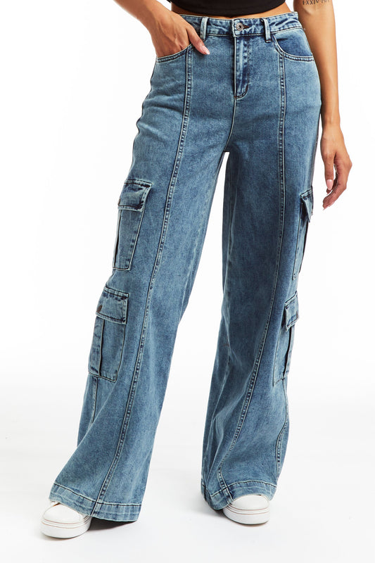 TIORU Jeans for Women Pants Women's Jeans Pants for wome High Waist Wide  Leg Jeans Jeans (Color : Light Wash, Size : 26) : : Clothing,  Shoes & Accessories