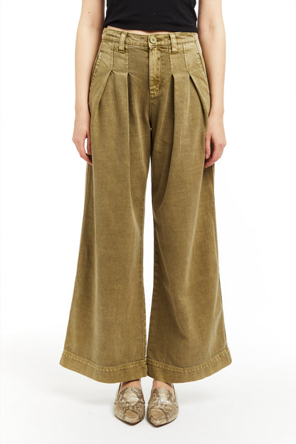 PLEATED WIDE TROUSER