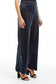 Lined Stretch Velvet Wide Leg Velvet Trouser