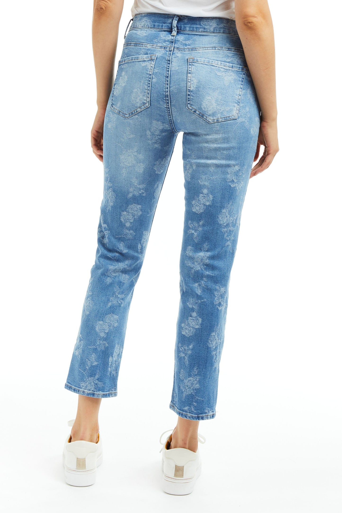 High Rise Cropped Slim Straight