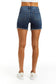 Camille High Rise Side Slit Fray Hem Shorts