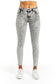 Diane - Basic Mid Rise Skinny With Fray Hem In Grey