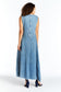 Diagonal Paneled Maxi Dress