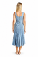 Hourglass Paneled High Low Hem Dress