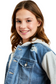 Hooded Combo Jacket Denm-FTRY