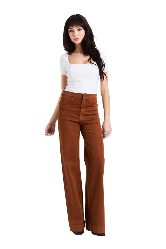 Coated Wide Leg
