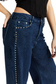 Stud Side Seam Wide Leg