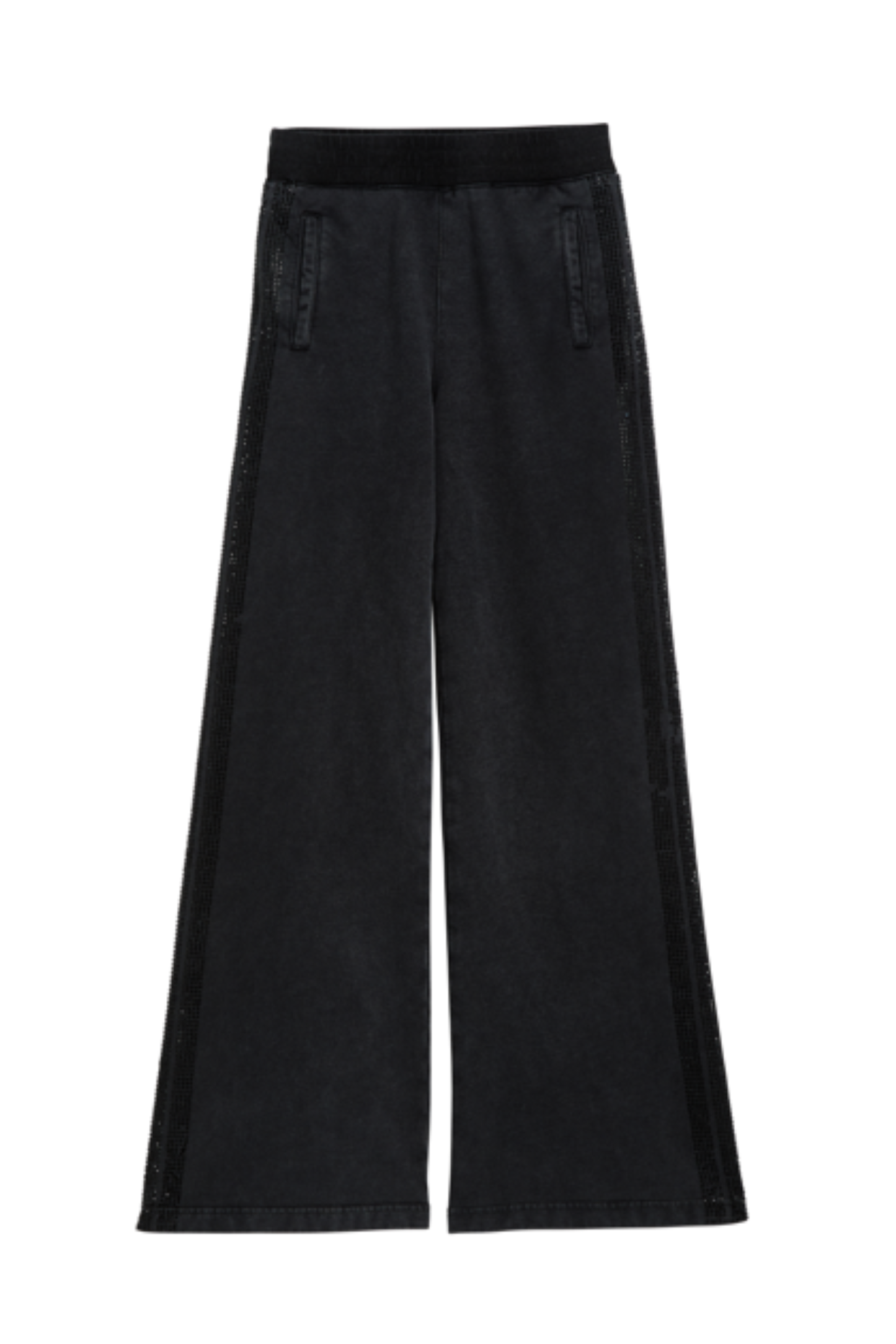 Rhinestone Stripe French Terry Wide