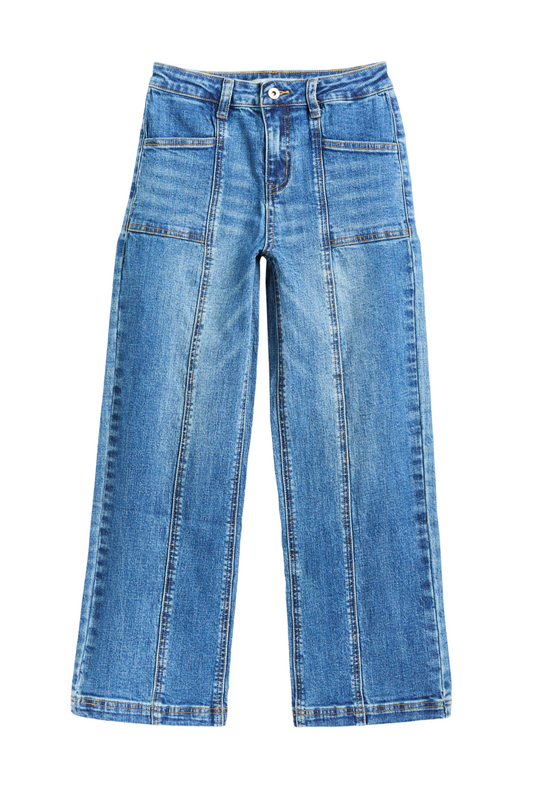 Front Seam Utility Wide Leg