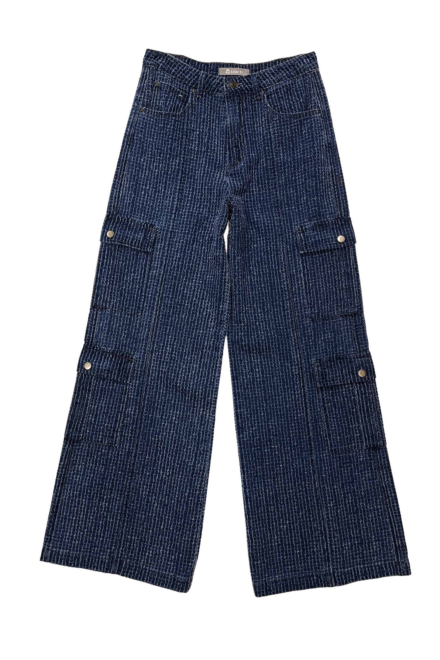 Tweed Denim Double Cargo Pant