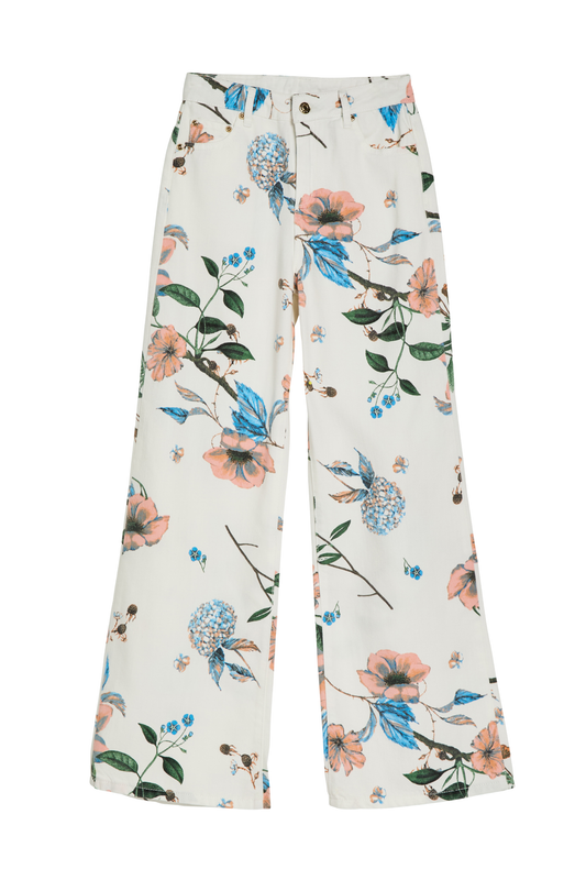 Floral Printed Wide Leg