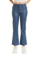 High Rise Coated Ankle Crop Flare