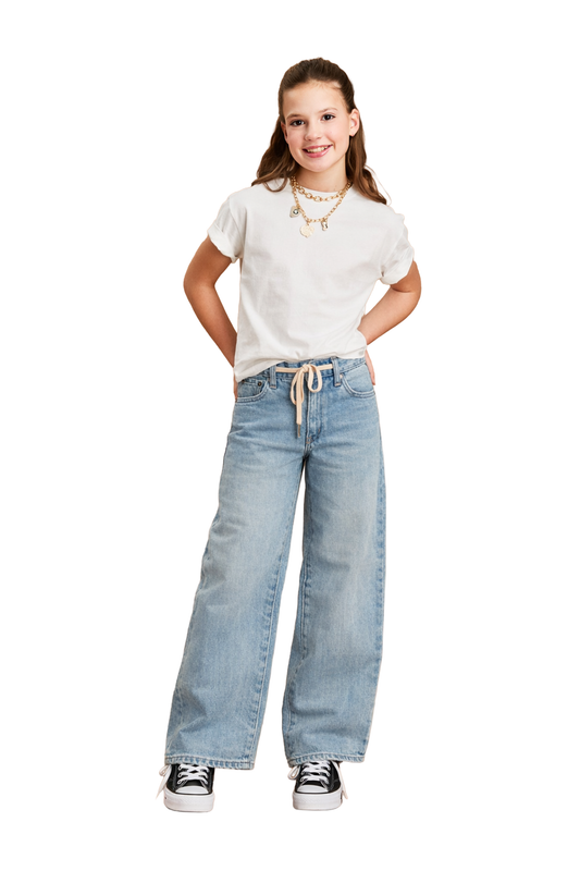 Drawstring Wide Leg Pants