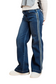 Reverse Double Side Stripe Wide Leg