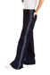 Athletic Denim Stripe Wide Leg